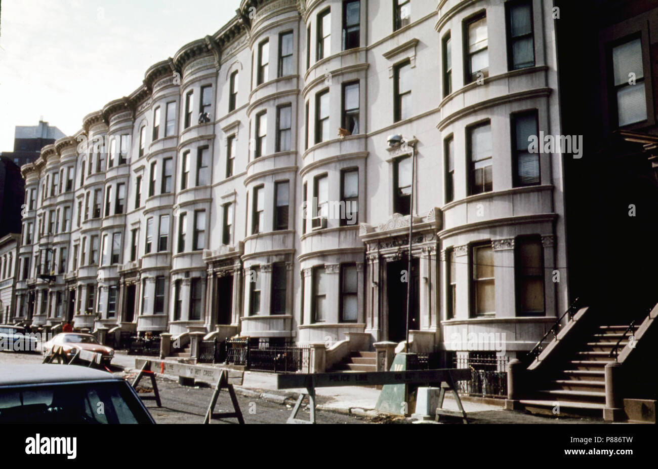 Row Houses in Brooklyn, New York City 06 1974 Stock Photo Alamy