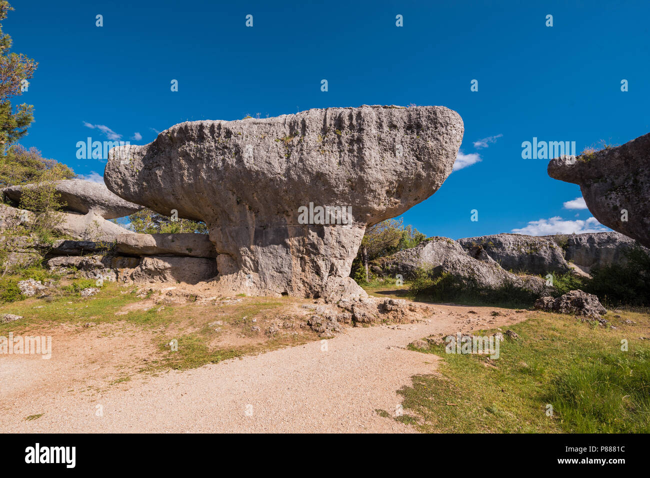 La Ciudad encantada. The enchanted city natural park, group of ...
