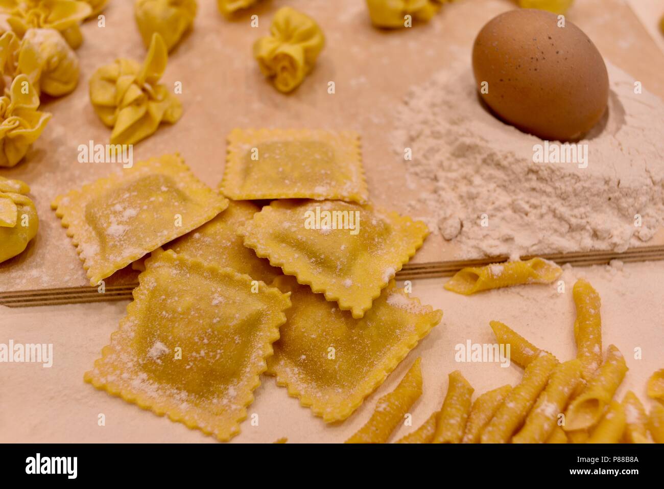 Pasta Crafted Quickly From Just Flour And Eggs photo