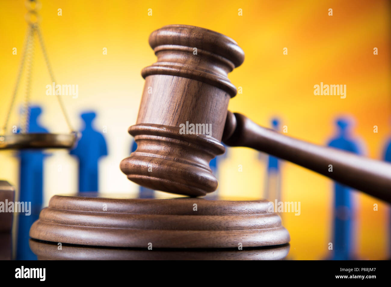 People Using Gavel People law concept, Wooden gavel Stock Photo - Alamy
