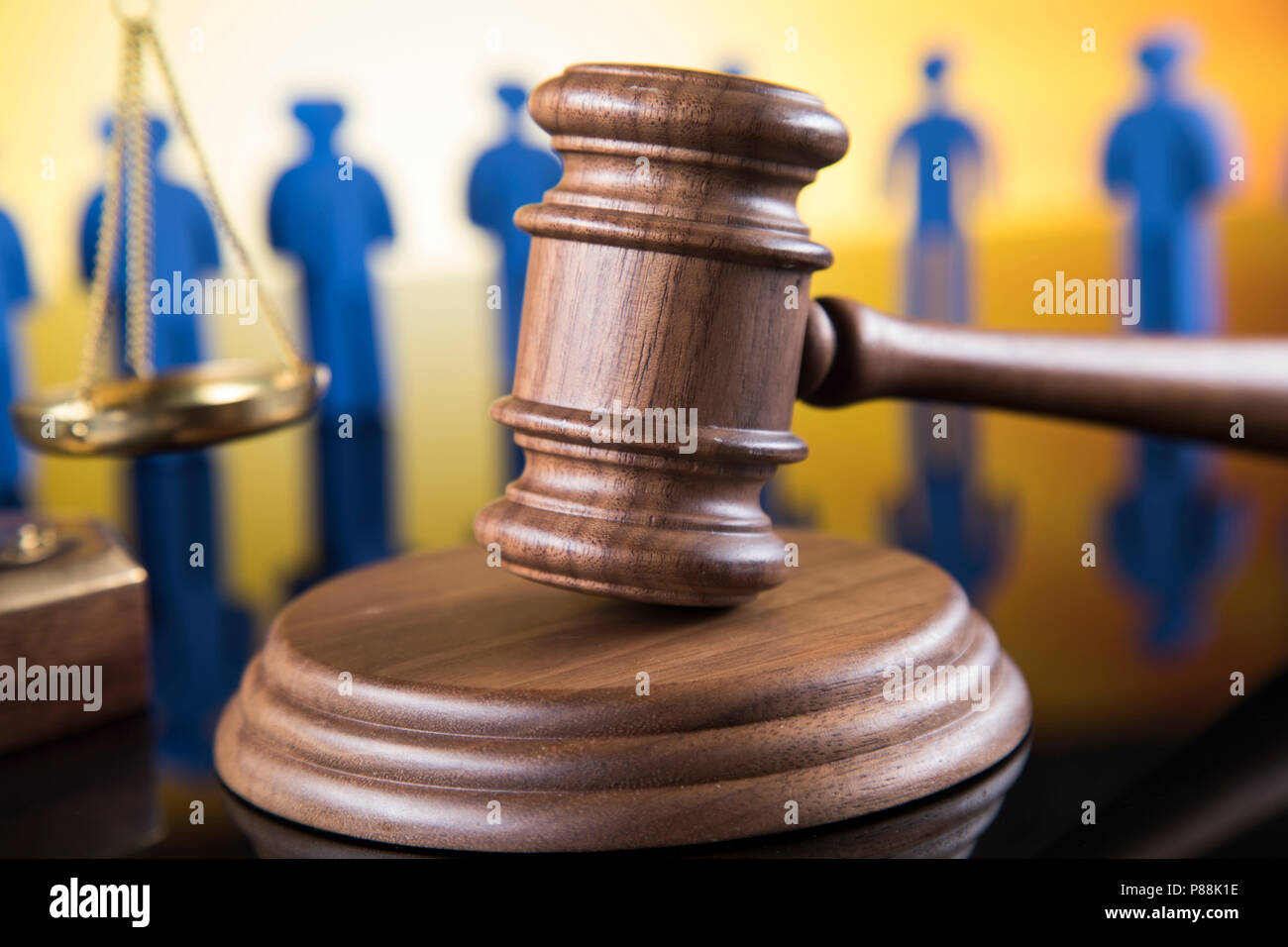 People Using Gavel People law concept, Wooden gavel Stock Photo - Alamy
