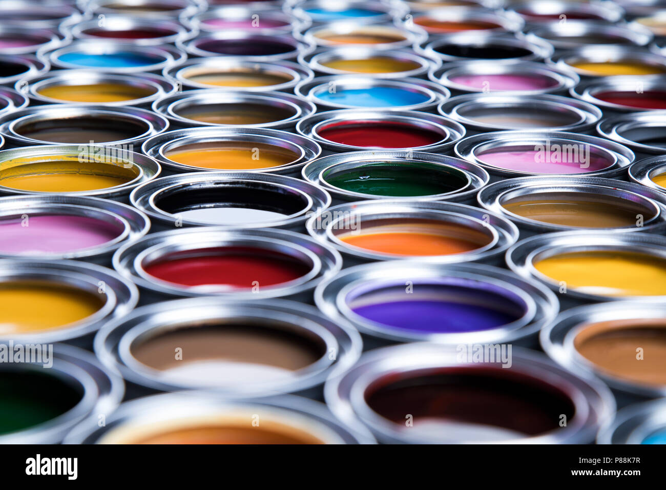 Color palette, can background Stock Photo - Alamy