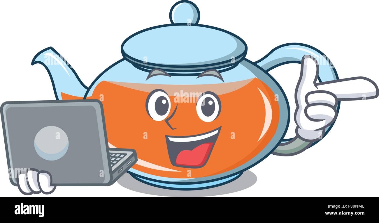 Teapot Computer Laptop teapot Stock Vector Images - Alamy