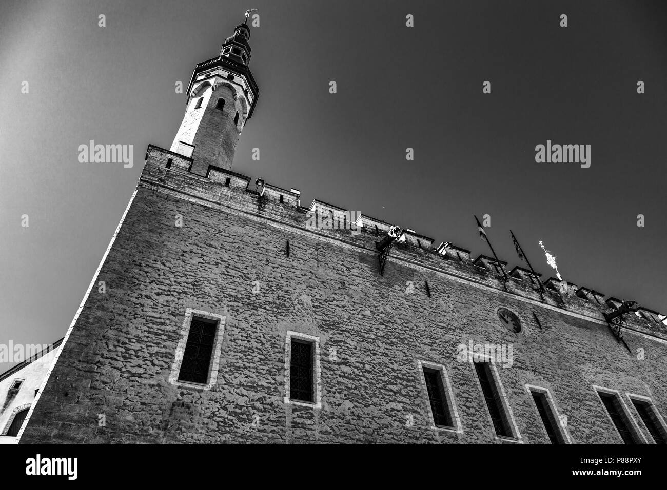 Town Hall in Tallin, Estonia Stock Photo