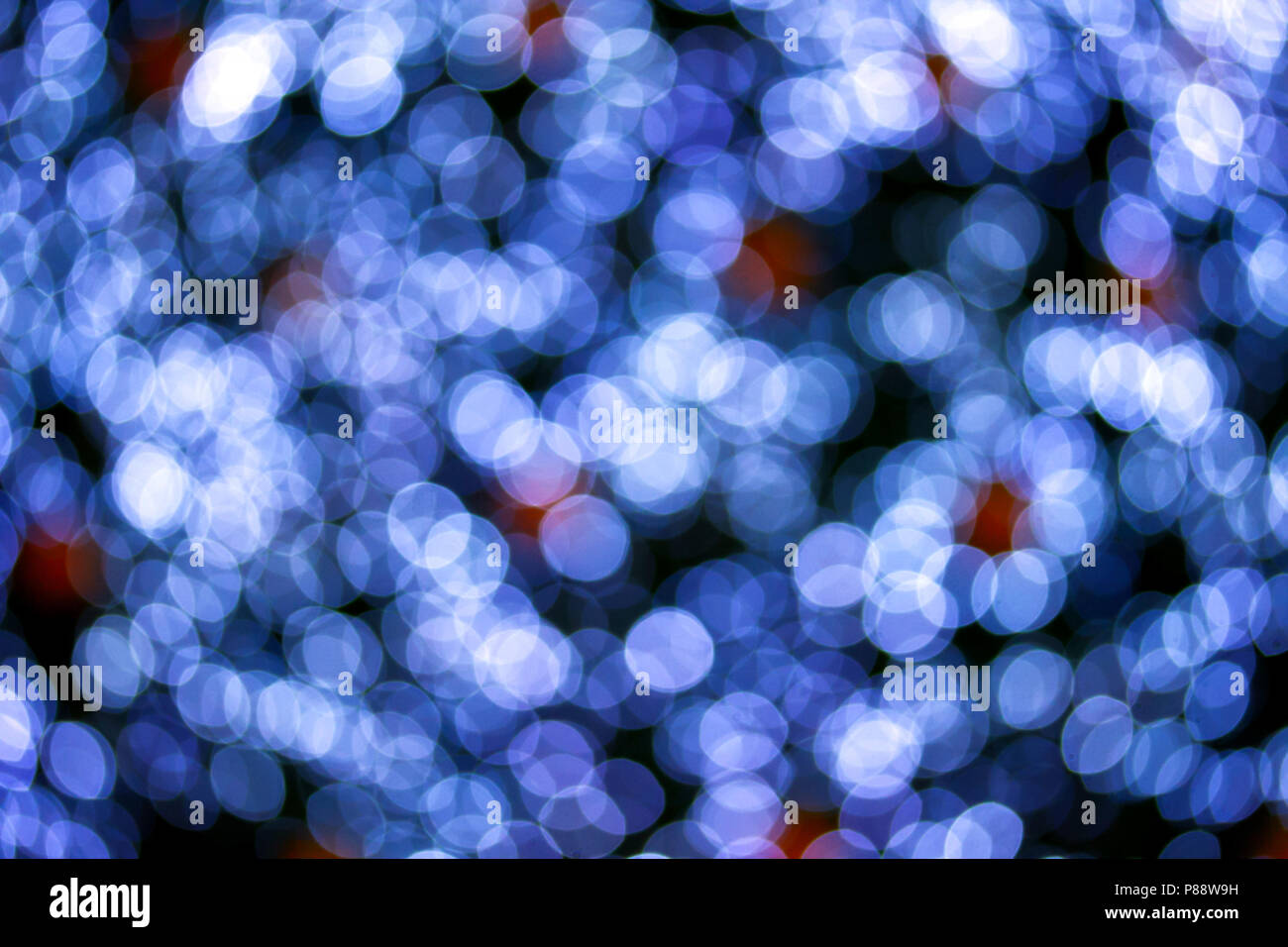 Blue bokeh background of Christmaslight Stock Photo - Alamy