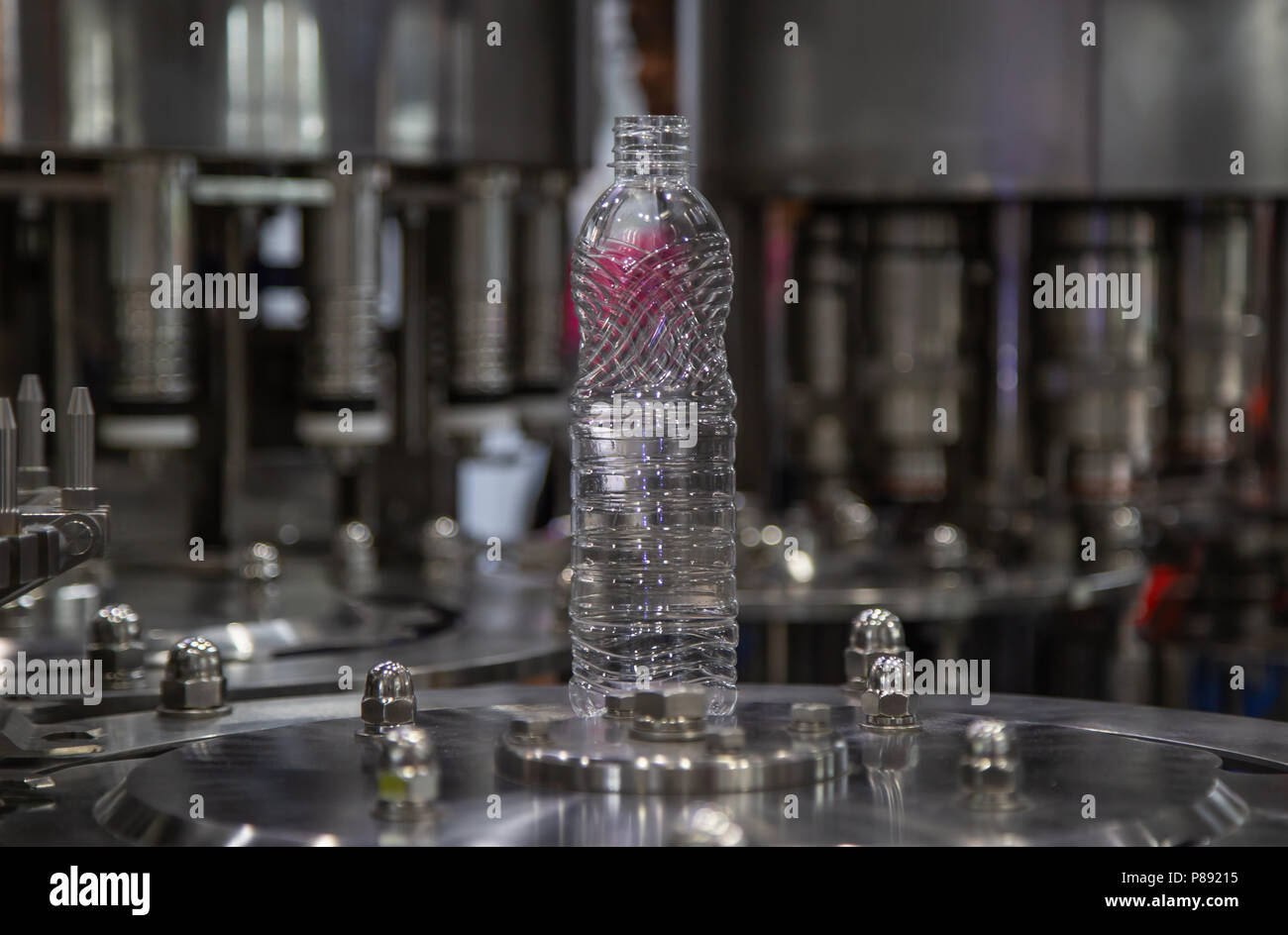 Production of mineral water bottle packing machine Stock Photo Alamy