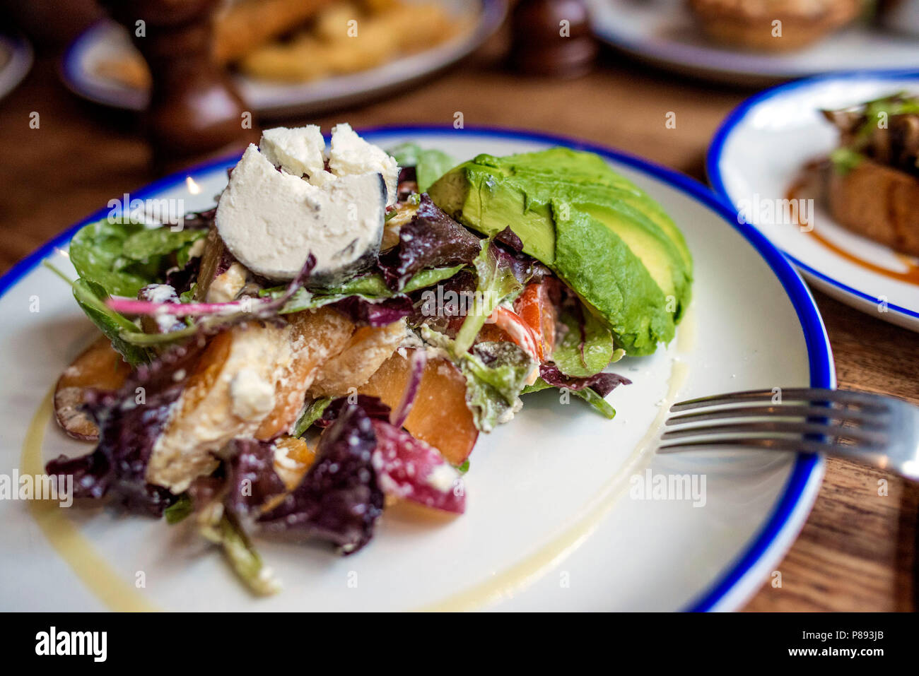 Chicken goats cheese salad hires stock photography and images Alamy