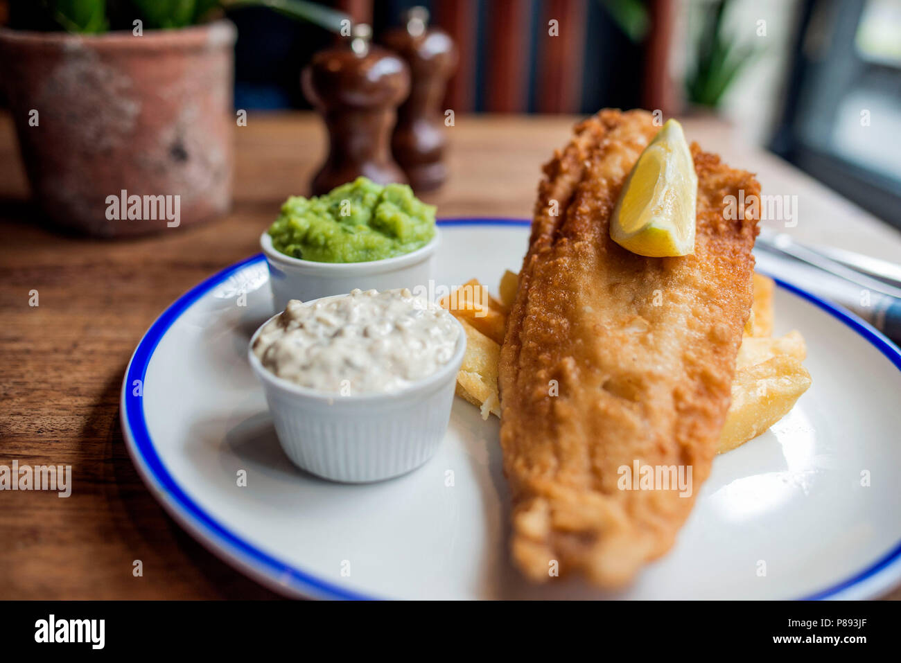 Home Cooked Classic Pub Food Stock Photo