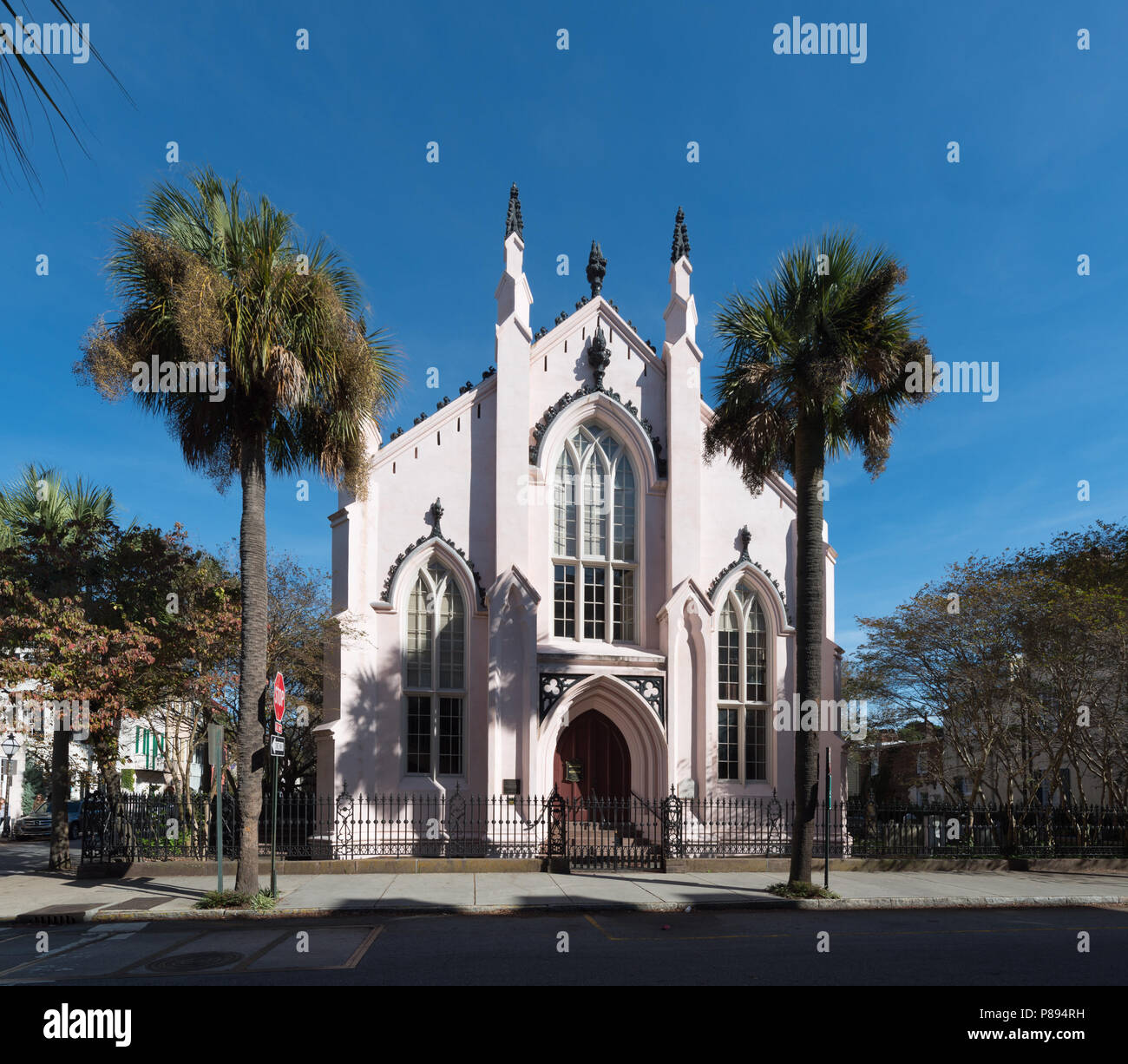 French Huguenot Church in Charleston, South Carolina Stock Photo