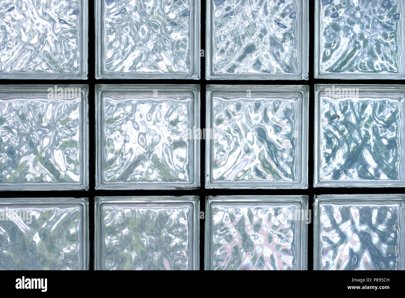 Pattern of glass block wall Stock Photo Alamy