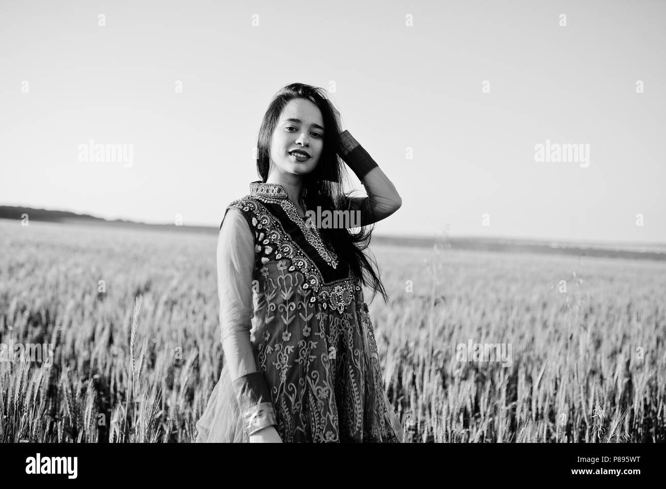 Indian girl Black and White Stock Photos & Images - Alamy