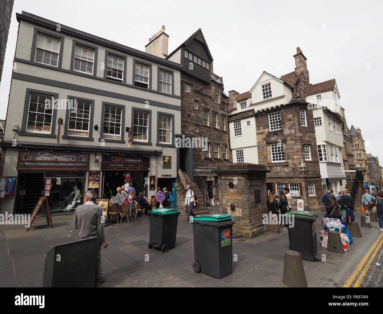 EDINBURGH, UK CIRCA JUNE 2018 John Knox house and Moubray house are