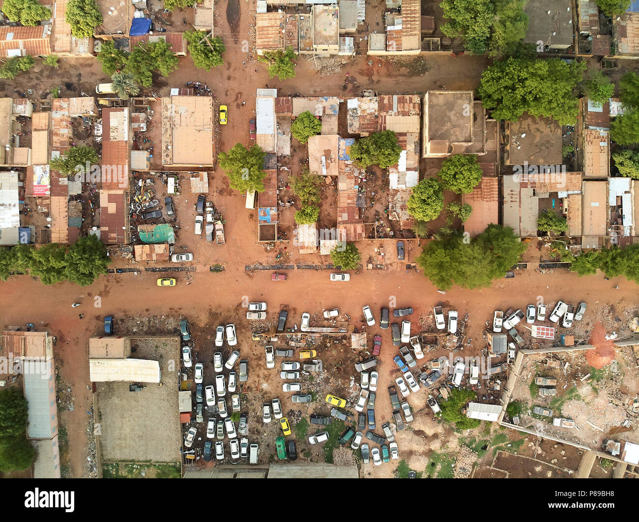 Bamako is the capital and largest city of Mali, with a population of 1.8 million. In 2006, it was estimated to be the fastest-growing city in Africa a Stock Photo