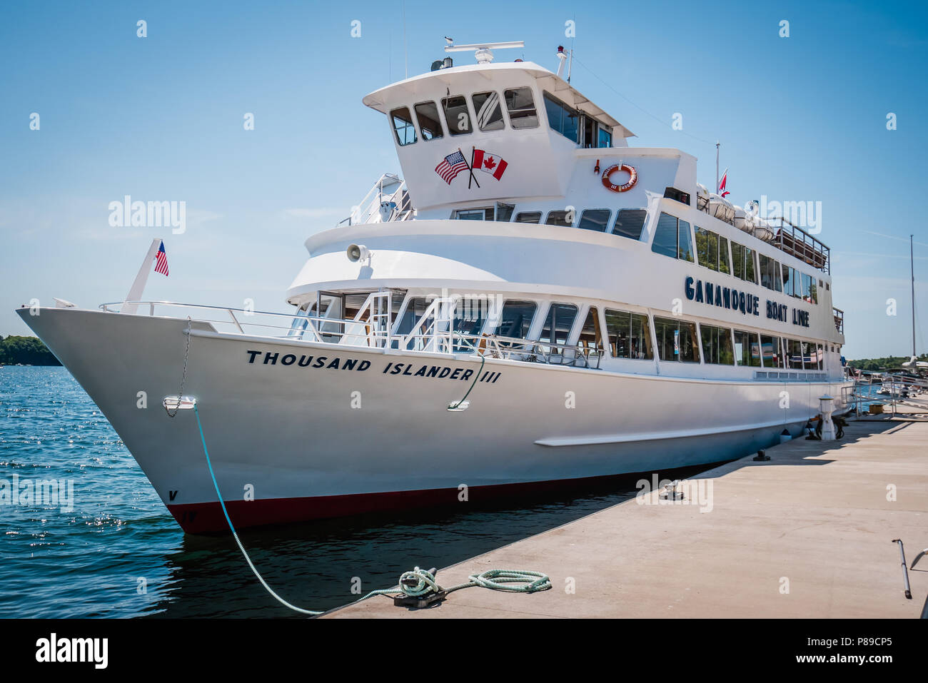 Cruise to thousand island Canada Stock Photo