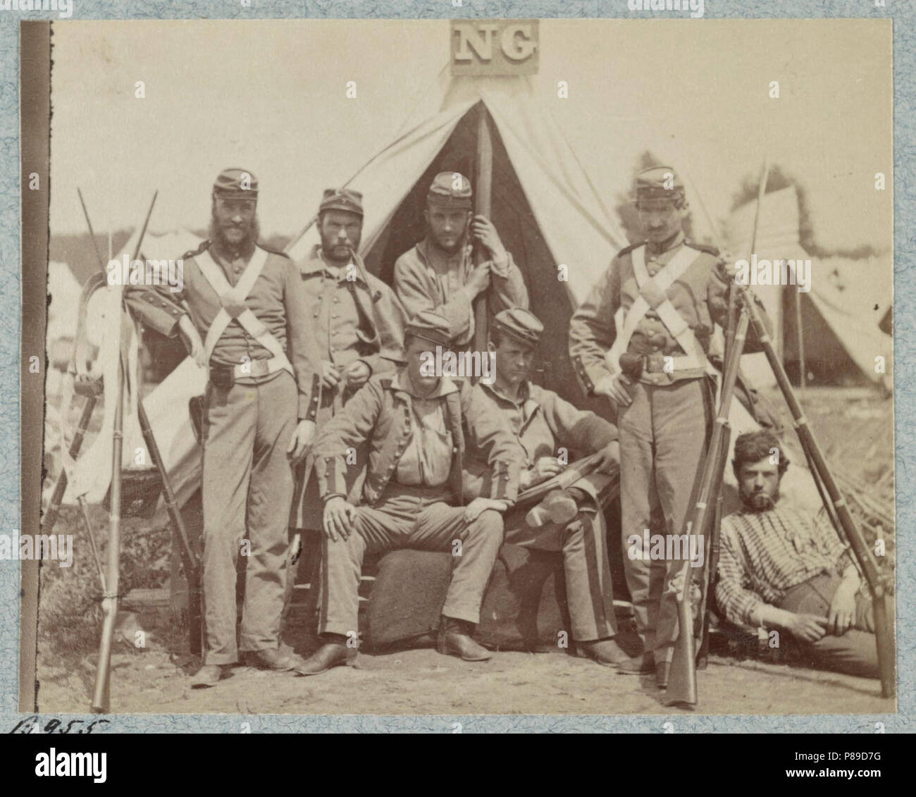 7th N.Y. State Militia, Camp Cameron, D.C., 1861 Stock Photo - Alamy
