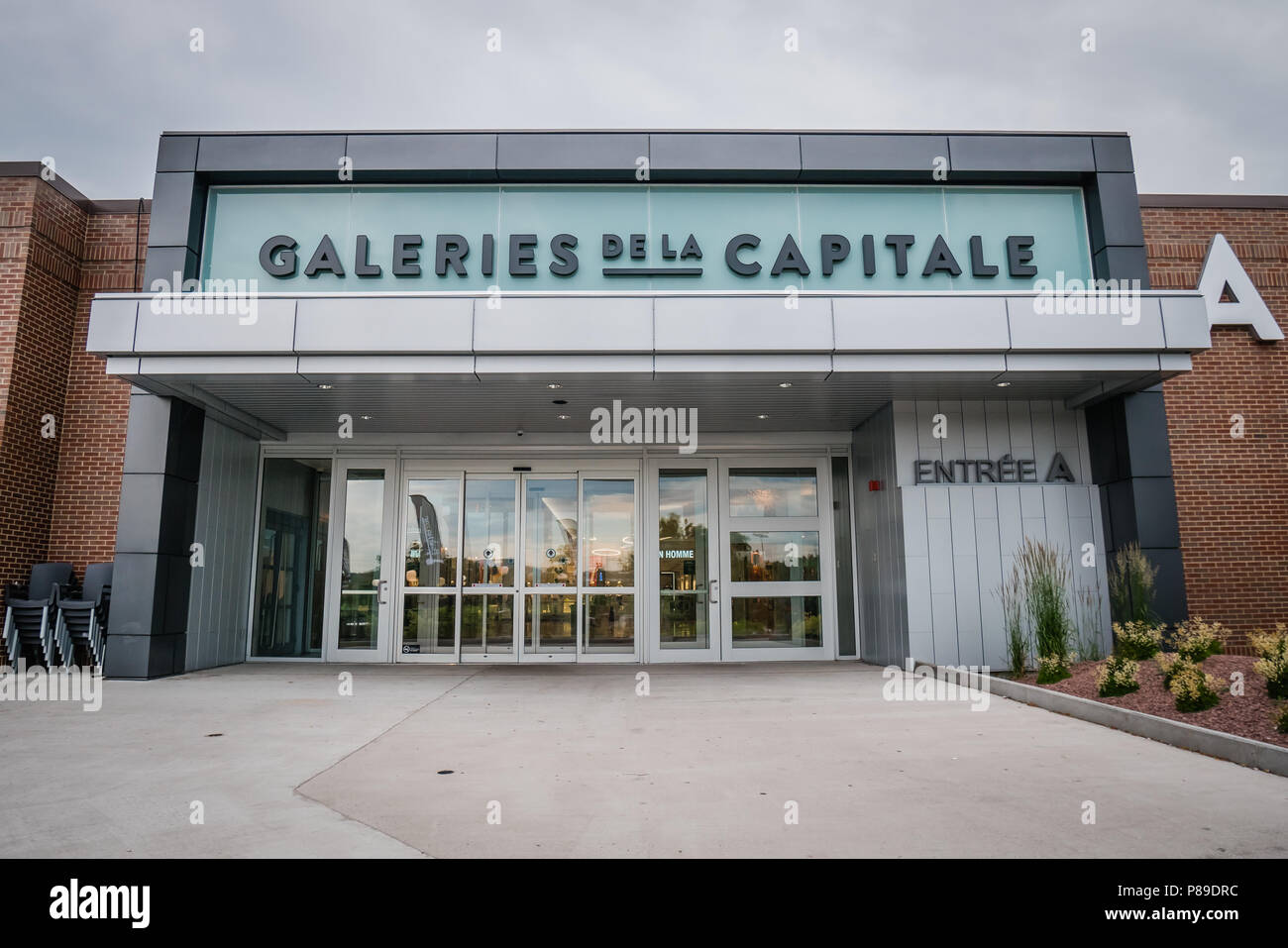 quebec city largest shopping mall Les Galeries de la Capitale Stock Photo Alamy