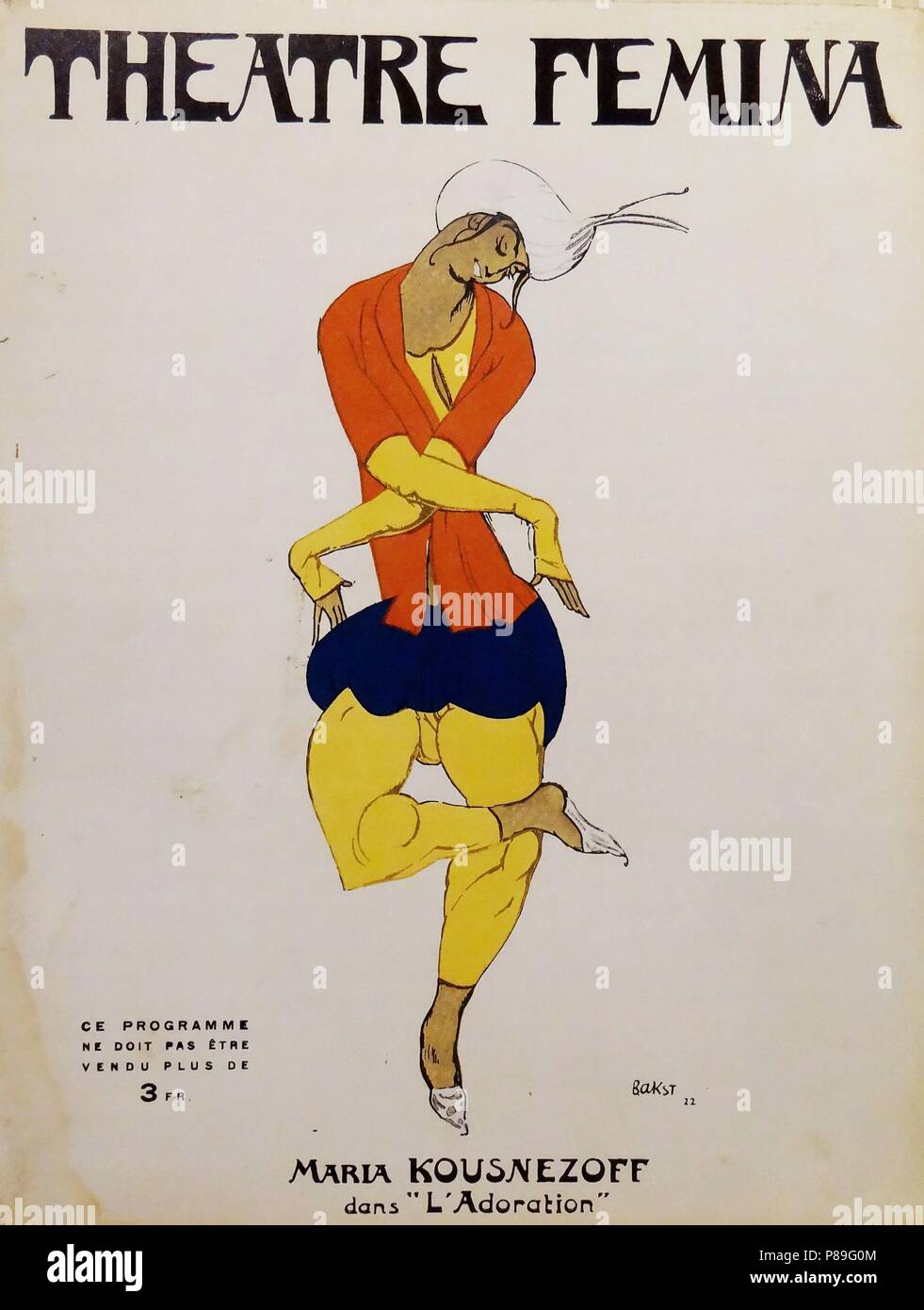 Poster for the ballet 'The Rite of Spring' by I. Stravinsky. Adoration of the Earth (L'Adoration). Museum: PRIVATE COLLECTION. Stock Photo