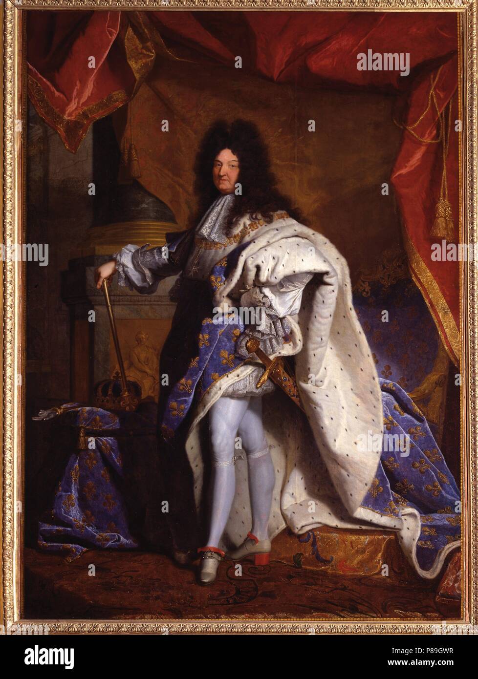 Louis XIV, King of France (1638-1715). Museum: Musée de l'Histoire de France, Château de Versailles. Stock Photo