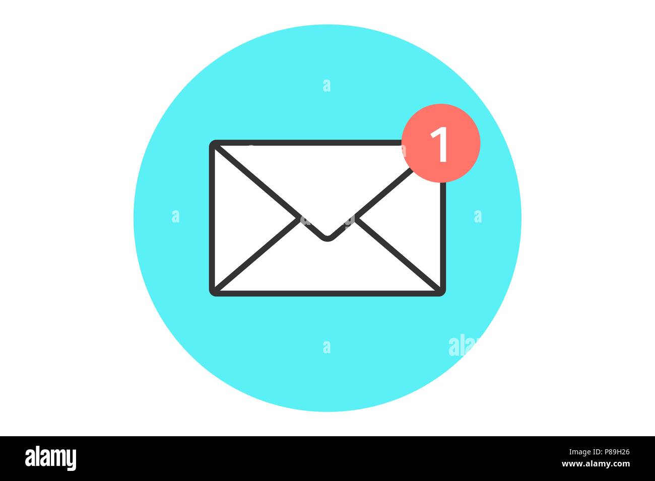 Icon of new email envelope Stock Vector Image & Art - Alamy