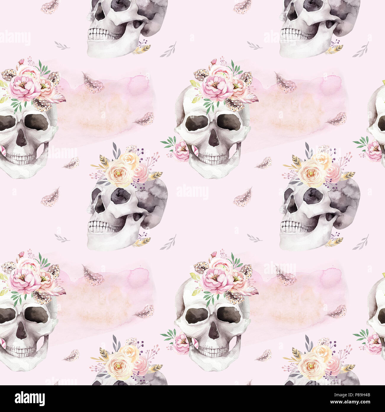 Black and White Floral Wallpaper Peel and Stick Sugar Skull Wallpaper White  Hibiscus Floral Wallpaper Skull Goth Wall Decor 173x23622 Covering 30  sqft Buy Online at Best Price in UAE  Amazonae