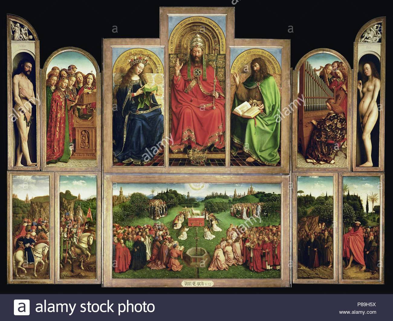 Jan Van Eyck Ghent Altarpiece Stock Photos & Jan Van Eyck Ghent ...