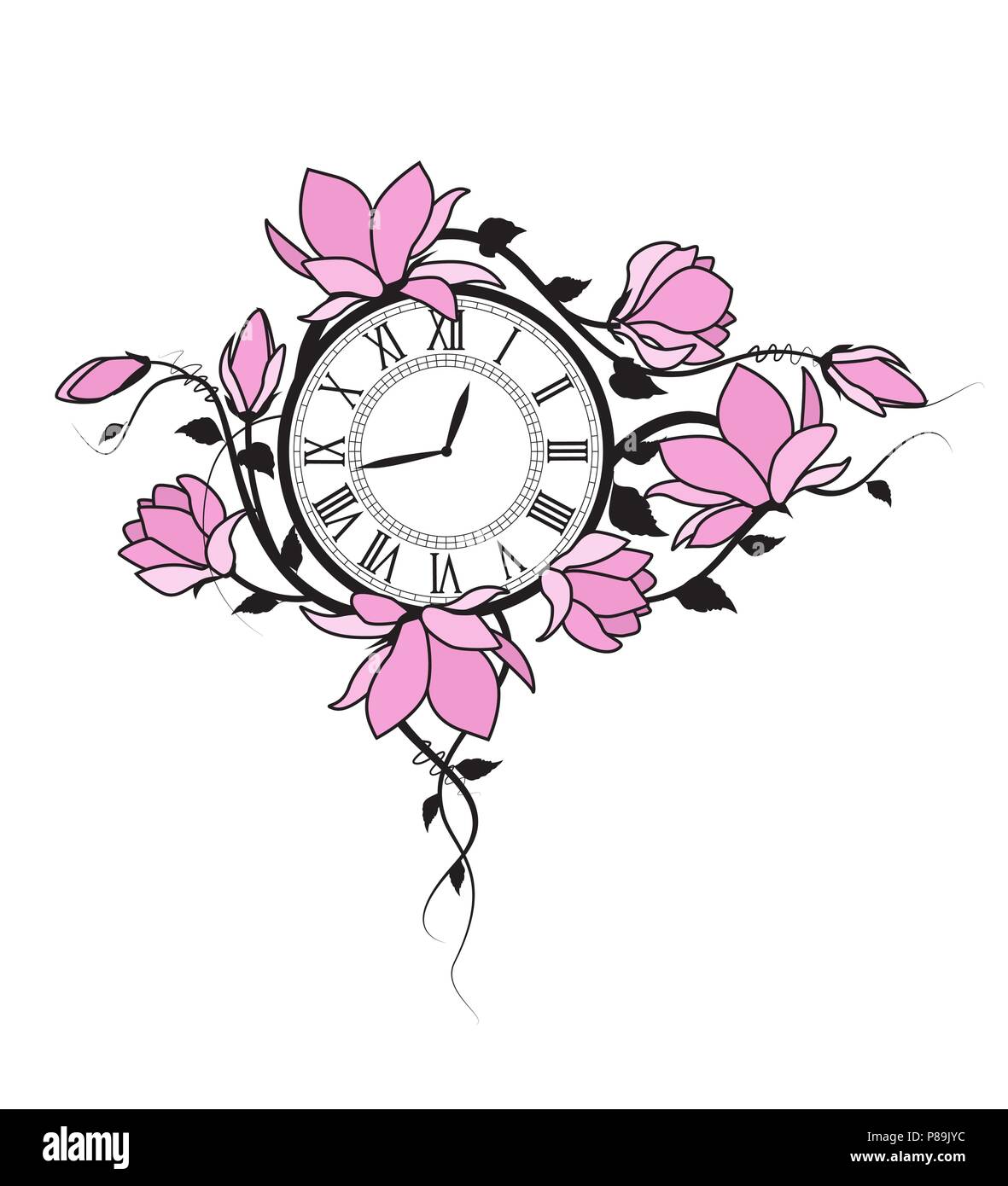 Garden timer Stock Vector Images - Alamy