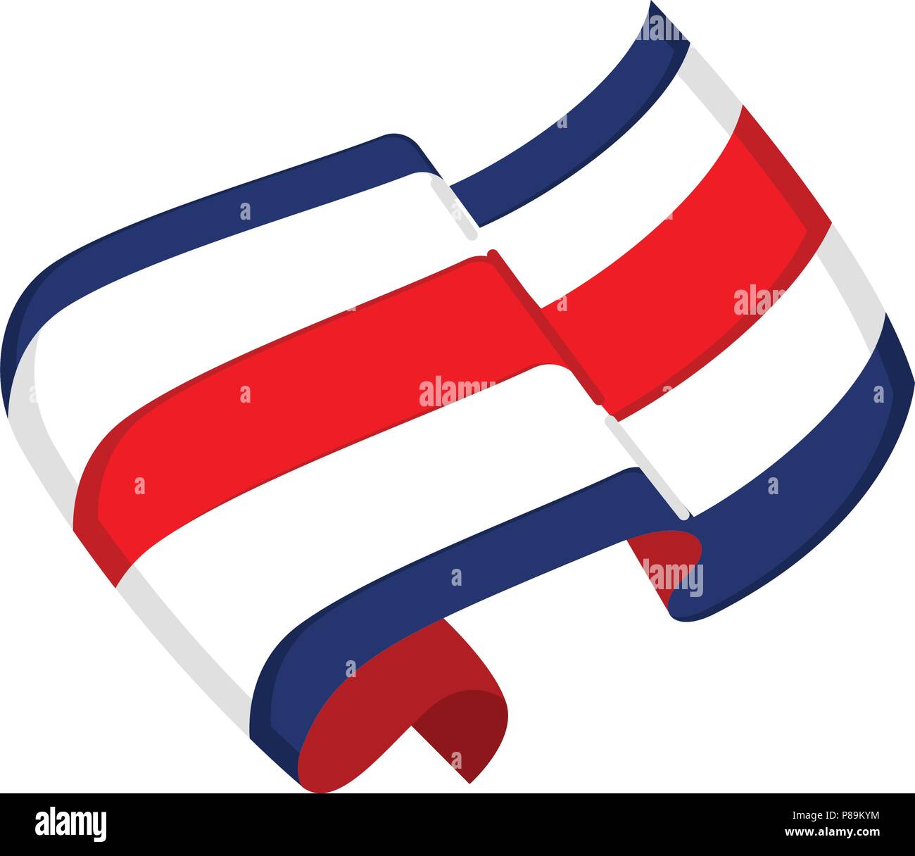 isolated-flag-of-costa-rica-stock-vector-image-art-alamy