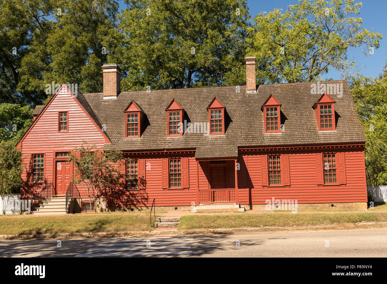 Davenport House in Colonial Williamsburg Stock Photo Alamy