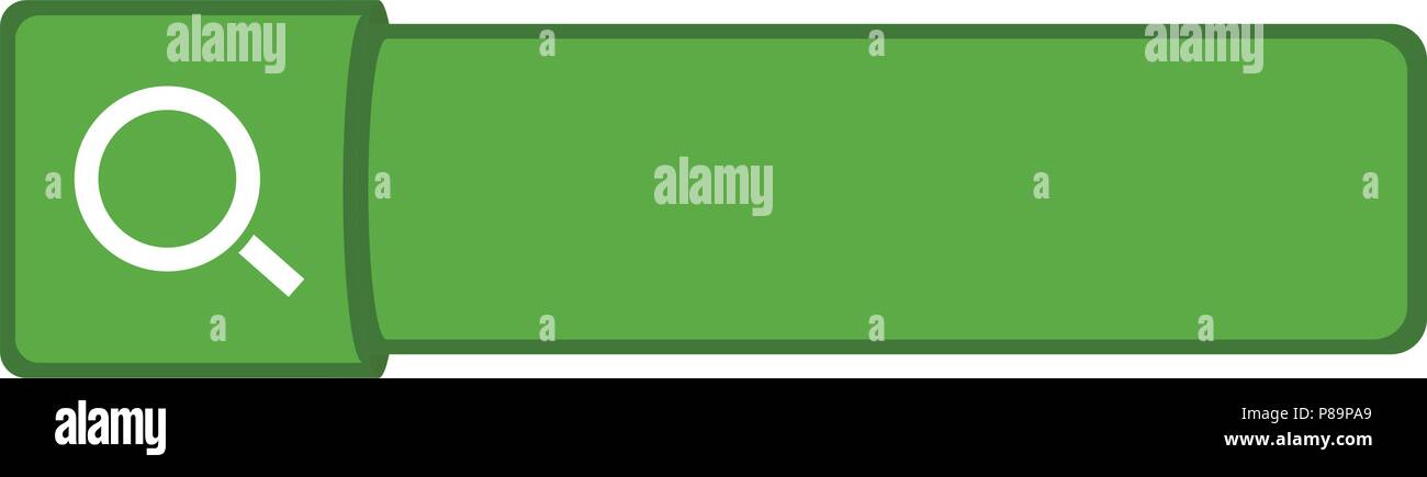 Isolated search web button Stock Vector
