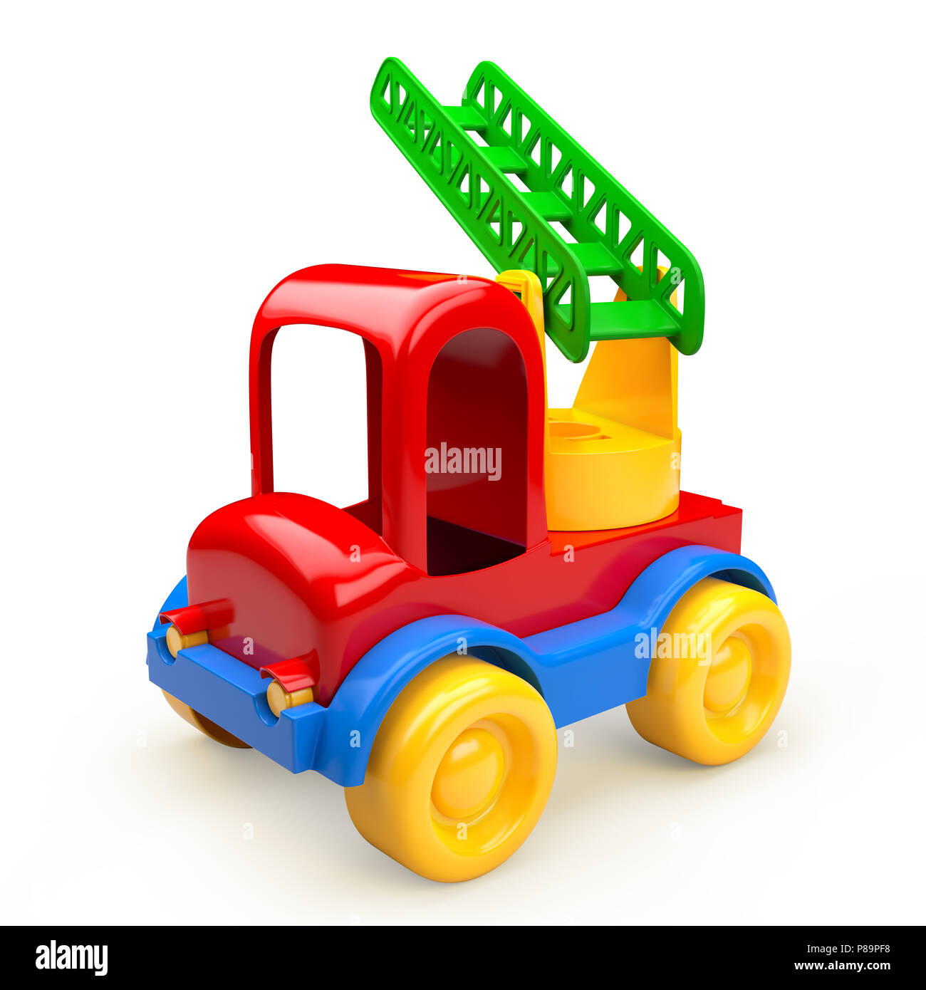 Car toy with stairs Stock Photo Alamy