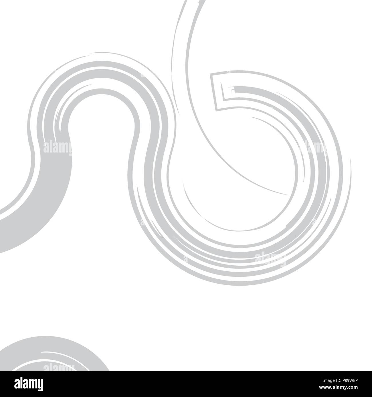 Creative black and white vector template design with place for your message. Stock Vector