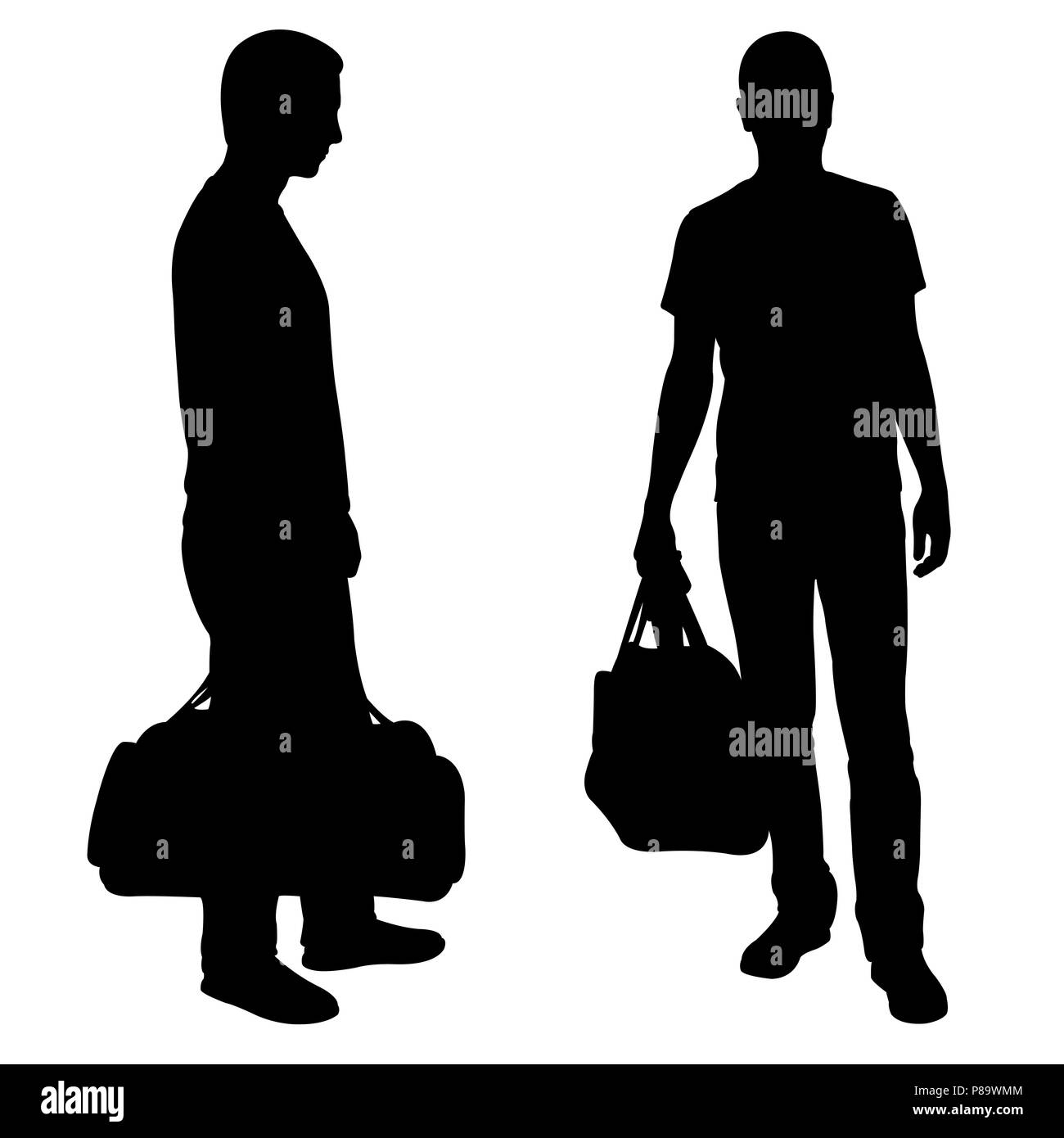 Silhouettes of men hi-res stock photography and images - Alamy