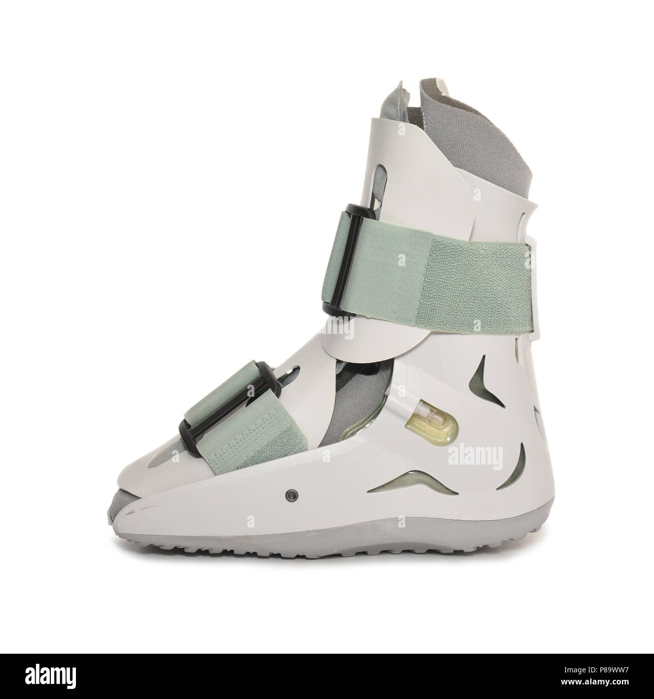 orthopedic compression boot for foot injury isolated on white background Stock Photo Alamy