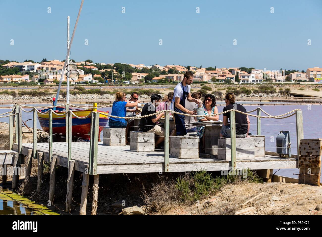 DISCOVERING GRUISSAN, FRANCE Stock Photo