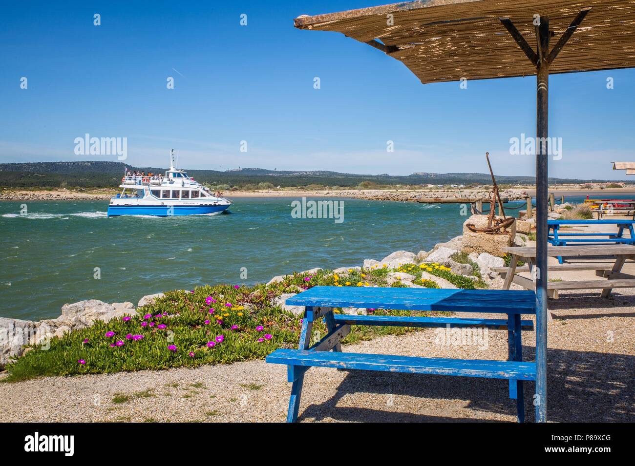 DISCOVERING GRUISSAN, FRANCE Stock Photo
