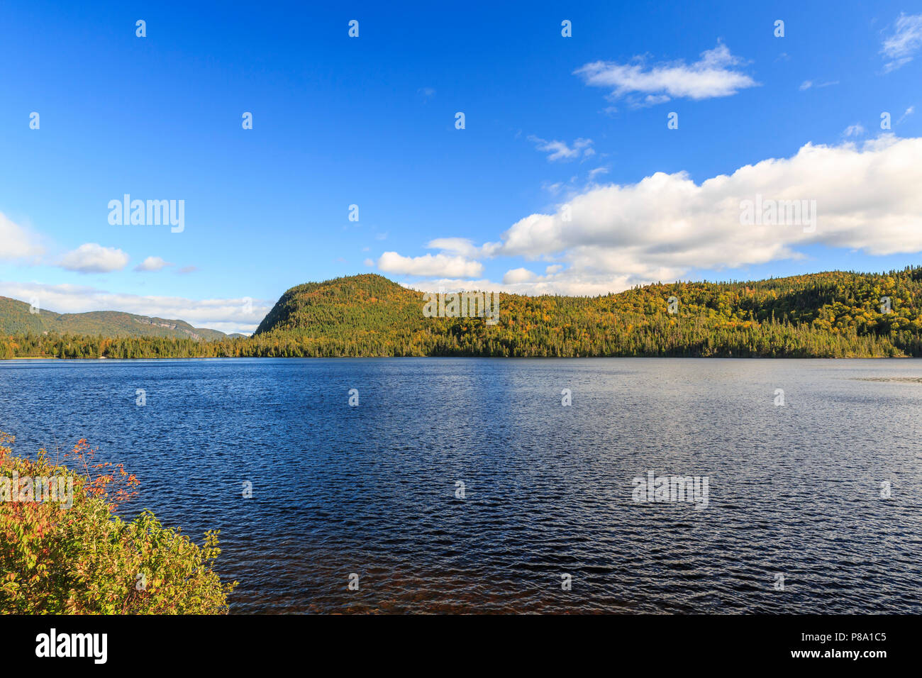 Lake Lac Résimond, Saguenay-Lac-Saint-Jean, Québec Province, Canada Stock Photo
