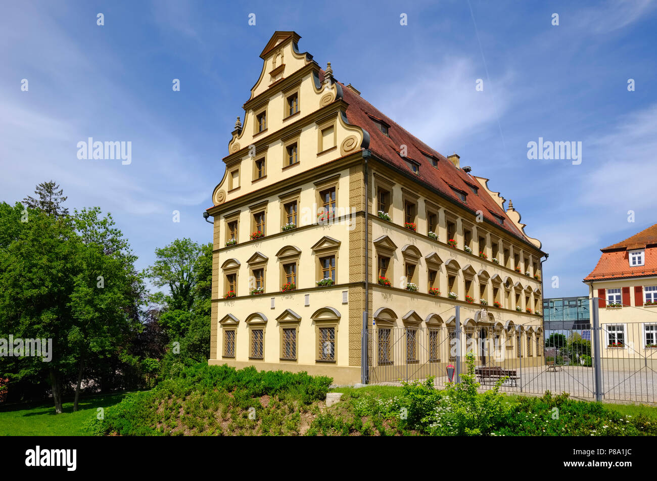 Lower Castle, Ichenhausen, Swabia, Bavaria, Germany Stock Photo