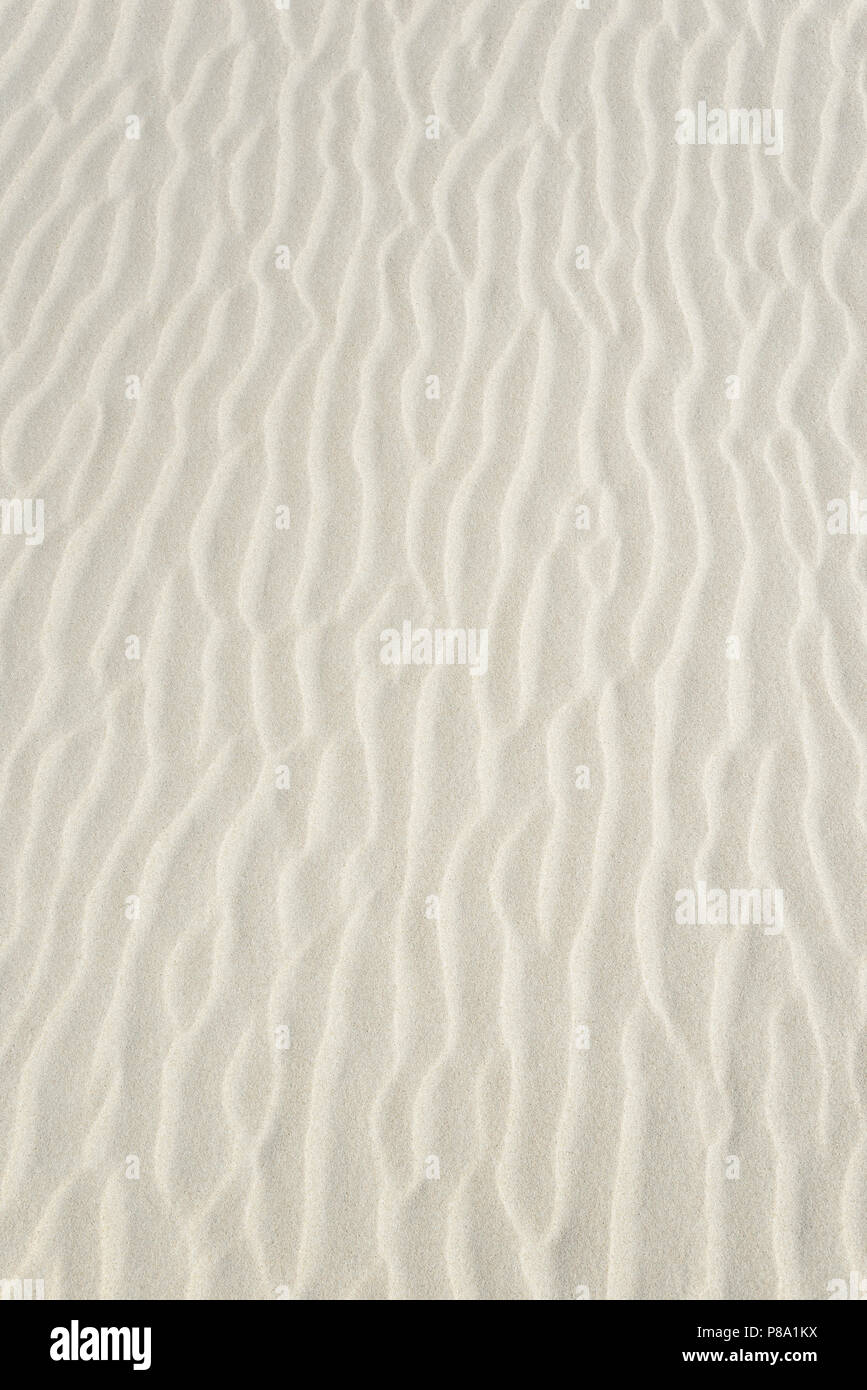 Ripples, wavy structure in white sand, Norderney, East Frisian Islands ...
