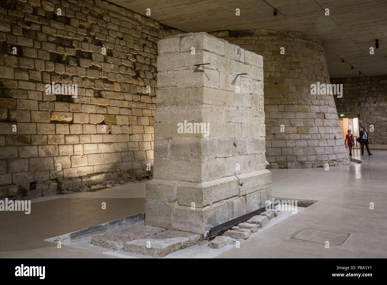 Louvre medieval wall hi-res stock photography and images - Alamy
