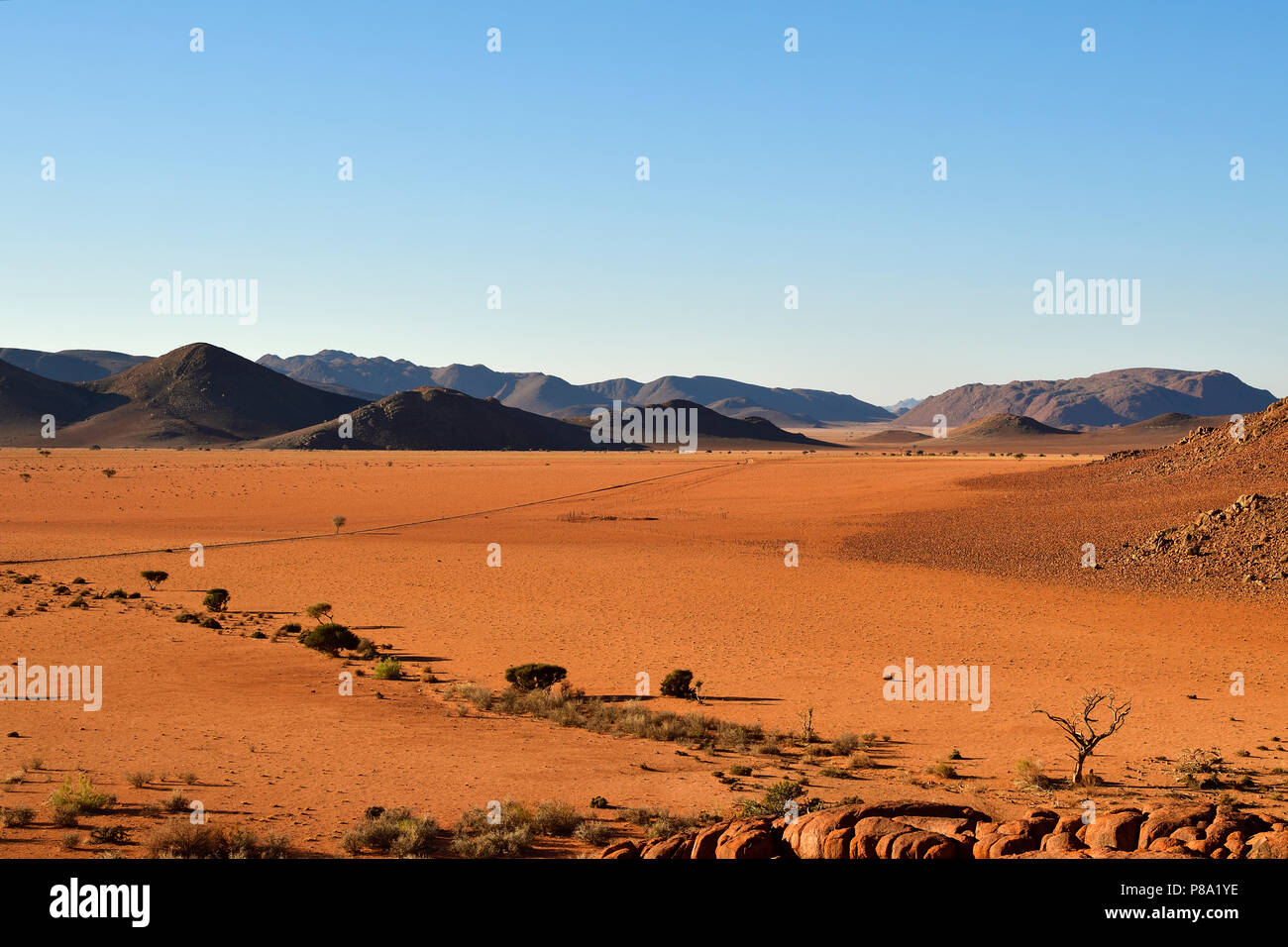 Desert Landscape, Tiras Mountains, Namibia Stock Photo
