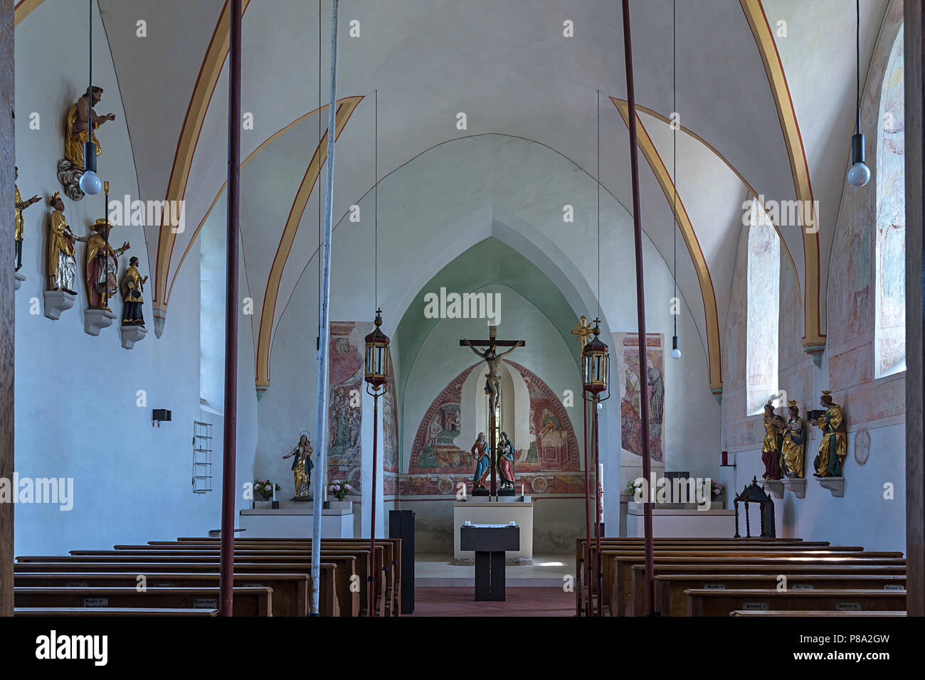 Interior of the Catholic Filial Church of the Nativity of Mary, c. 1400