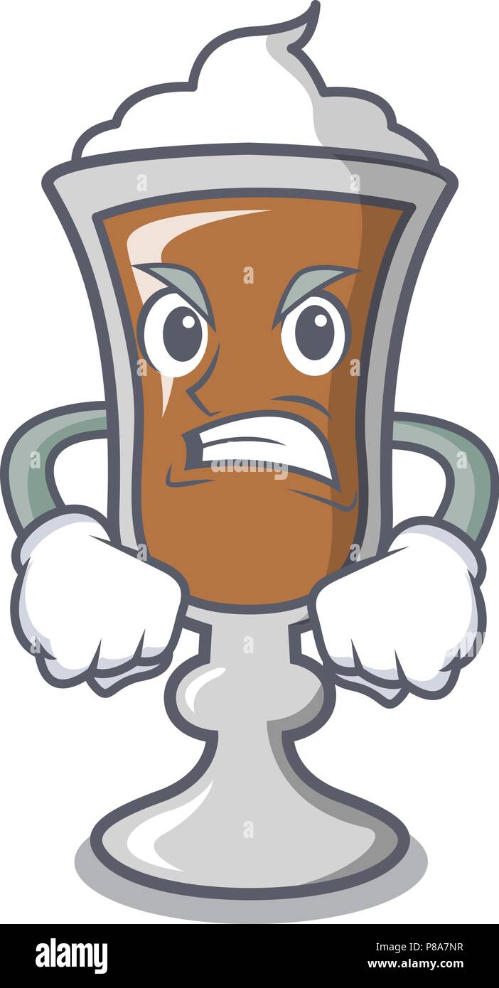 Angry irish coffee mascot cartoon Stock Vector Image & Art Alamy