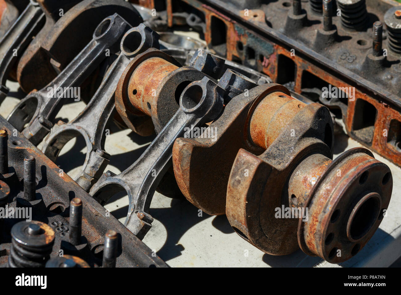 Rusty engine parts hires stock photography and images Alamy