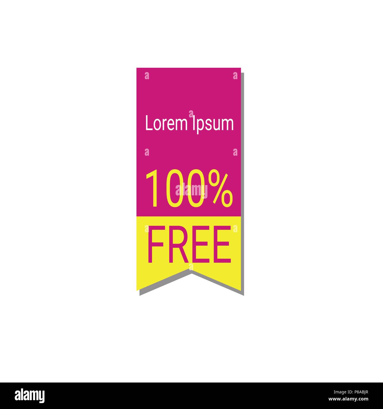 free label special offer icon isolated sticker badge logo design elements Stock Vector