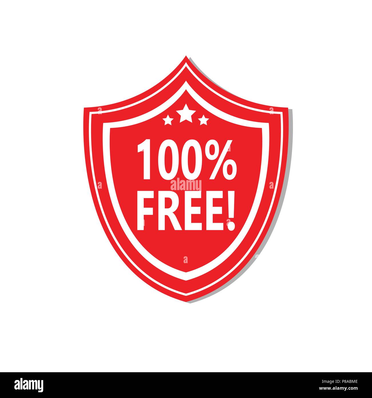 free label shield icon isolated sticker badge logo design elements Stock Vector