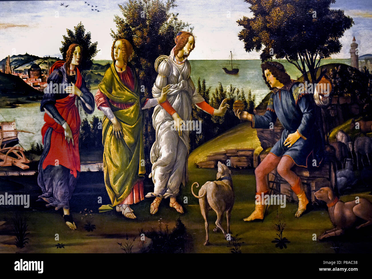 The judgment of Paris 14851488 by Sandro Botticelli ( Alessandro di