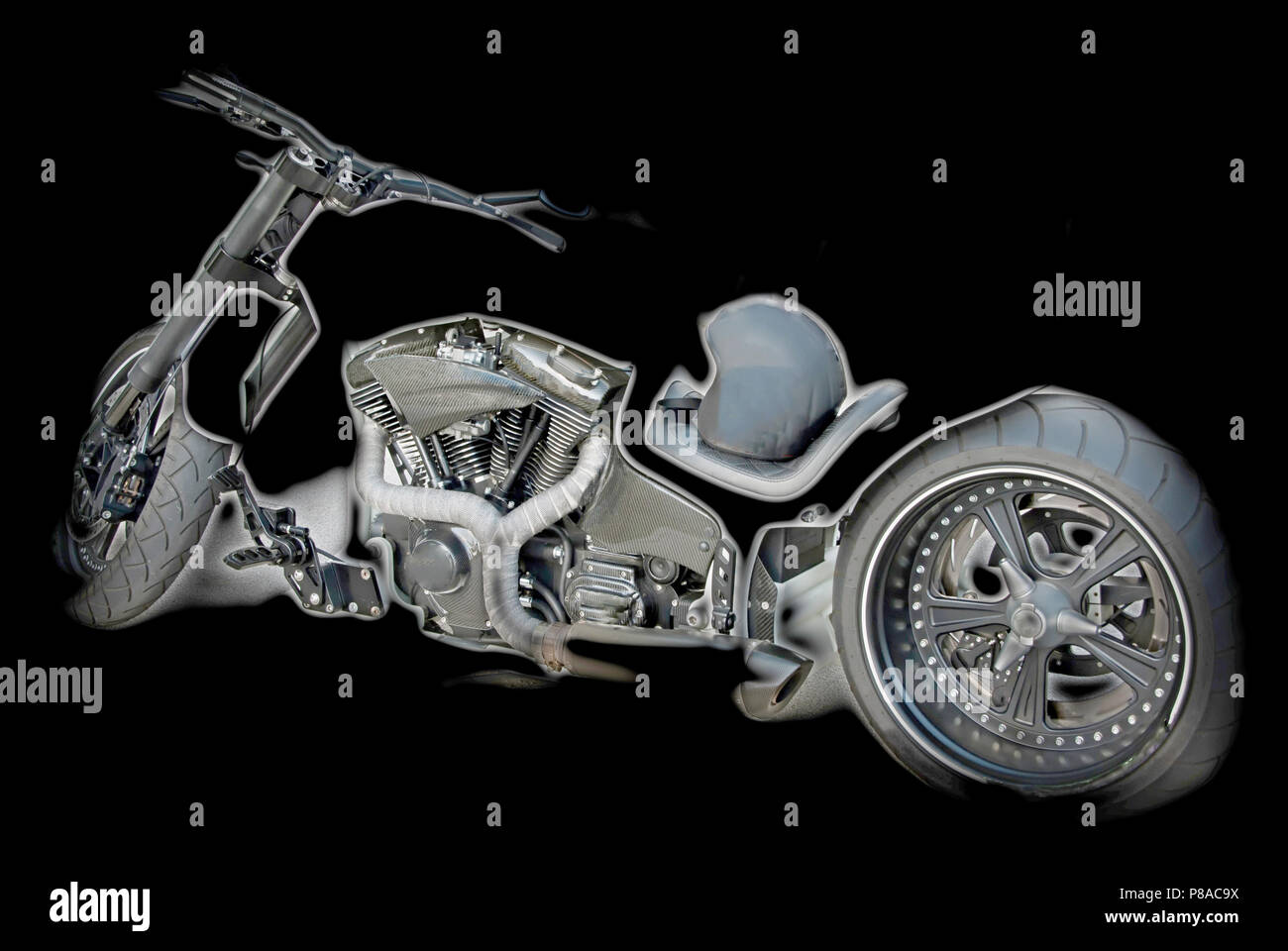 Mens Dream Hardcore Chopper in Hamburg Stock Photo Alamy