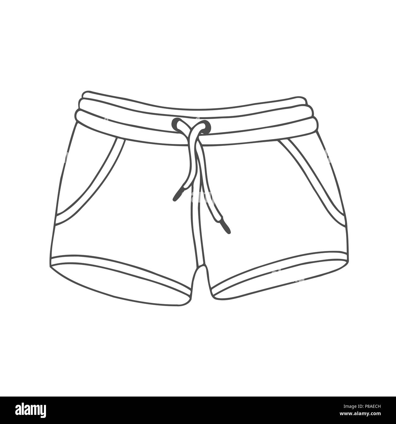 Black shorts vector cheap