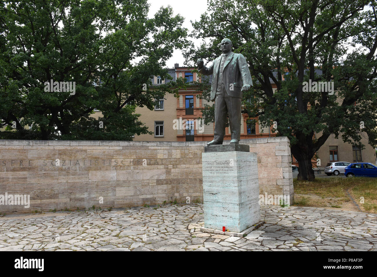 Statue Of Ernst Thalmann In Weimar Thuringia Germany Europe Stock 