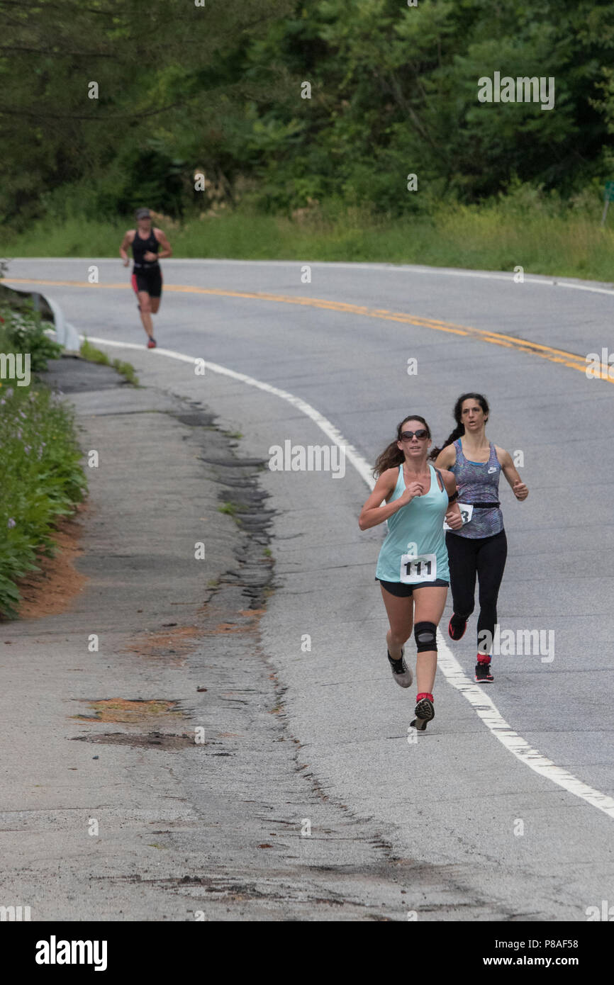 The first run segment at the 2018 Hague Endurance Festival Duathlon Stock Photo